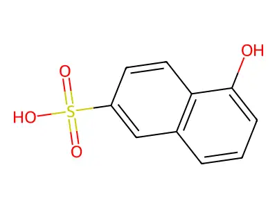 5-Hydroxy-2-naphthalenesulfonic acid structure