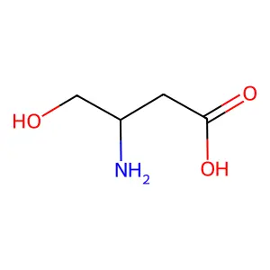 (3S)-3-Amino-4-hydroxybutanoic acid structure
