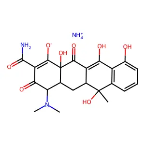 Epitetracycline ammonium salt structure