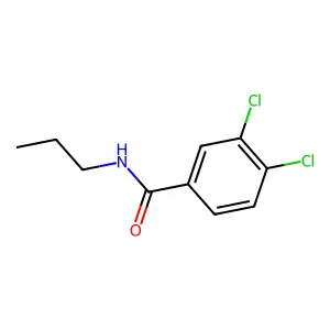 3,4-dichloro-N-propylbenzamide structure