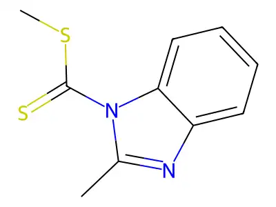 (2-Methylbenzimidazolyl)methylthiomethane-1-thione structure
