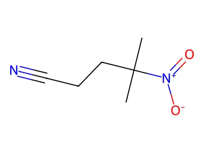 4-Methyl-4-nitrovaleronitrile structure