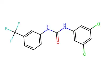 1-(3,5-Dichloro-phenyl)-3-(3-trifluoromethyl-phenyl)-urea structure