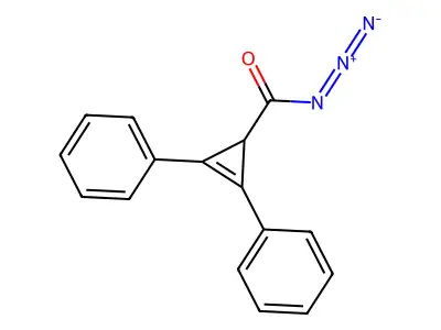 2-Cyclopropene-1-carbonylazide, 2,3-diphenyl- structure