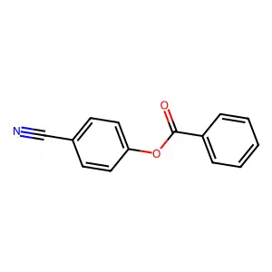 Benzoic acid, 4-cyanophenyl ester structure