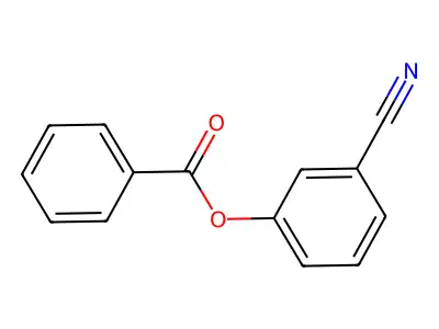 Benzonitrile, 3-(benzoyloxy)- structure