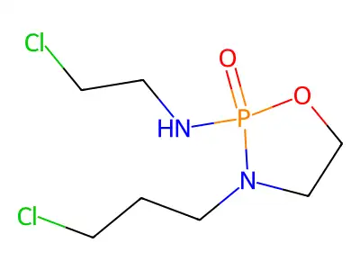 1,3,2-Oxazaphospholidin-2-amine, N-(2-chloroethyl)-3-(3-chloropropyl)-, 2-oxide structure