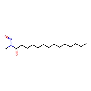 Tetradecanamide, N-methyl-N-nitroso- structure