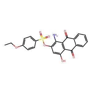 1-Amino-9,10-dihydro-4-hydroxy-9,10-dioxo-2-anthryl 4-ethoxybenzenesulphonate structure