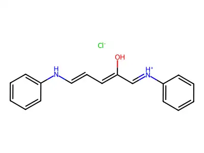 [(2Z,4E)-5-anilino-2-hydroxypenta-2,4-dienylidene]-phenylazanium;chloride structure