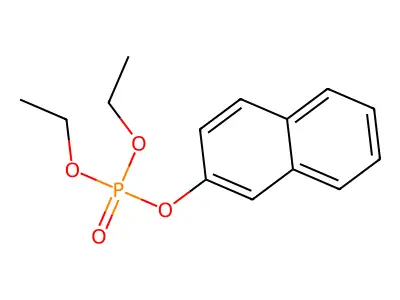 Phosphoric acid, diethyl 2-naphthalenyl ester structure