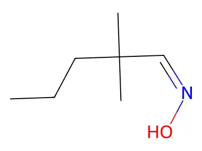 N-(2,2-dimethylpentylidene)hydroxylamine structure