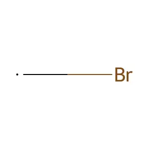 Bromomethyl radical structure