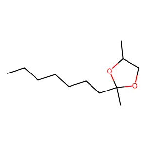 2-Nonanone propyleneglycol acetal structure