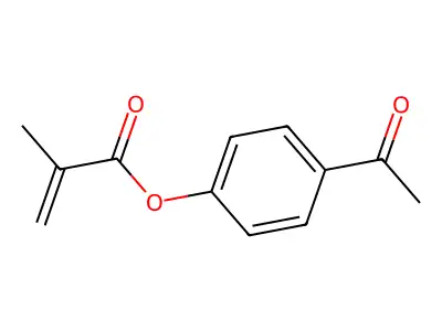 p-acetylphenyl methacrylate structure