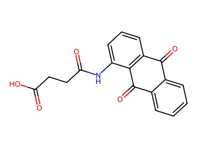 4-[(9,10-Dioxoanthracen-1-yl)amino]-4-oxobutanoic acid structure