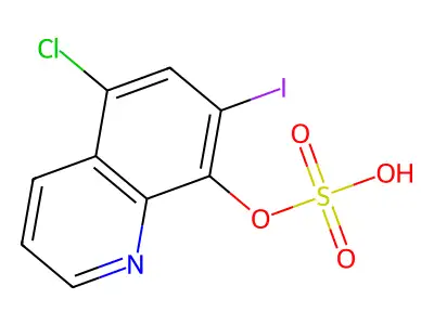 硫酸氯碘羟喹 structure