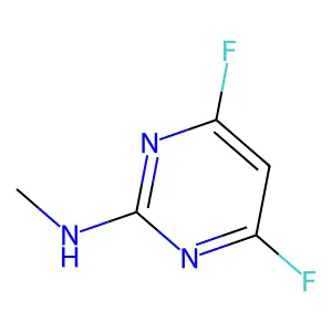 4,6-difluoro-N-methylpyrimidin-2-amine structure
