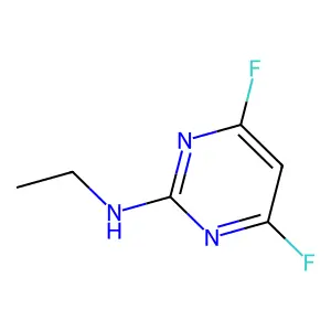 N-ethyl-4,6-difluoropyrimidin-2-amine structure