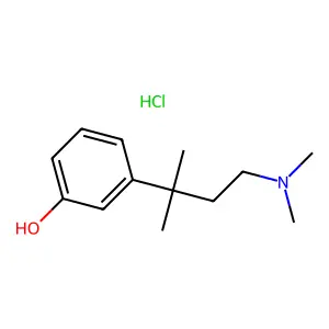 Phenol, 3-(1,1-dimethyl-3-(dimethylamino)propyl)-, hydrochloride structure