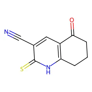 5-Oxo-2-thioxo-1,2,5,6,7,8-hexahydroquinoline-3-carbonitrile structure
