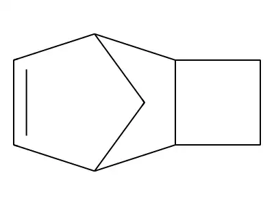 Tricyclo(4.2.1.02,5)non-3-ene structure