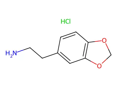1,3-苯并二氧戊环-5-乙胺盐酸盐 structure