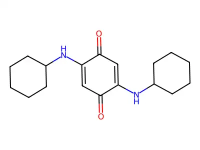 2,5-Cyclohexadiene-1,4-dione, 2,5-bis(cyclohexylamino)- structure
