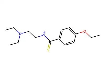 Benzamide, N-(2-diethylaminoethyl)-p-ethoxythio- structure