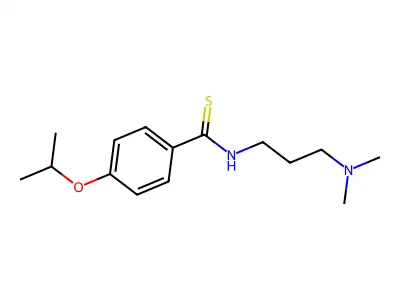 Benzamide, N-(3-dimethylaminopropyl)-p-isopropoxythio- structure