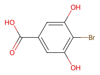 4-溴-3,5-二羟基苯甲酸 structure