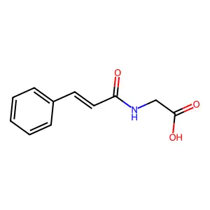 2-(3-苯基丙-2-烯酰氨基)乙酸 structure