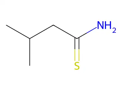 Butanethioamide, 3-methyl- structure