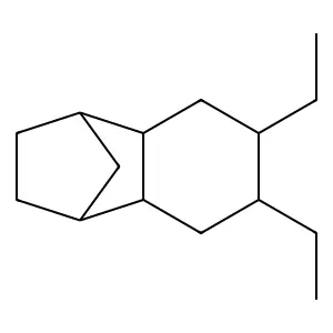 1,4-Methanonaphthalene, 6,7-diethyldecahydro- structure