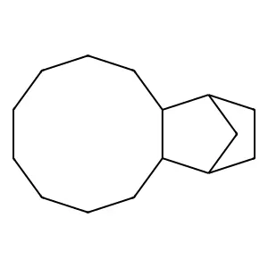 1,4-Methanobenzocyclodecene, tetradecahydro- structure
