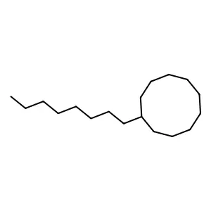 Cyclodecane, octyl- structure