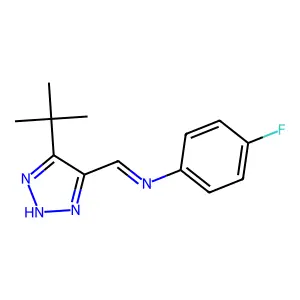 1,2,3-Triazole, 4-tert-butyl-5-(4-fluorophenyliminomethyl)- structure