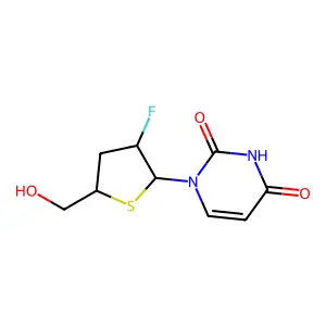 1-(3-Fluoro-5-hydroxymethyl-tetrahydro-thiophen-2-yl)-1H-pyrimidine-2,4-dione structure