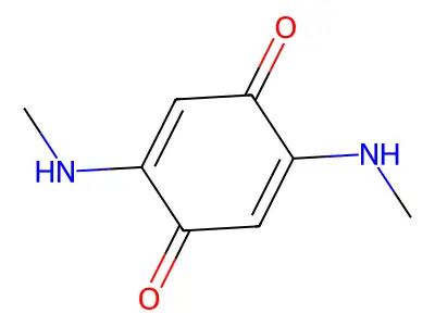 2,5-Bis-methylamino-benzoquinone structure