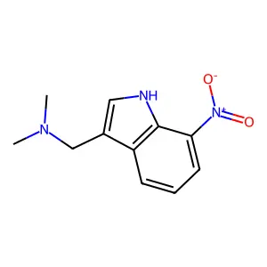 Indole, 3-((dimethylamino)methyl)-7-nitro- structure