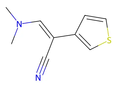 3-(Dimethylamino)-2-(thiophen-3-YL)prop-2-enenitrile structure