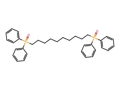[10-Diphenylphosphoryldecyl(phenyl)phosphoryl]benzene structure