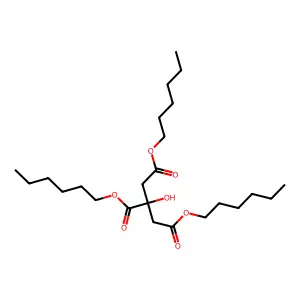 1,2,3-Propanetricarboxylic acid, 2-hydroxy-, trihexyl ester structure