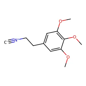 5-(2-Isocyanoethyl)-1,2,3-trimethoxybenzene structure
