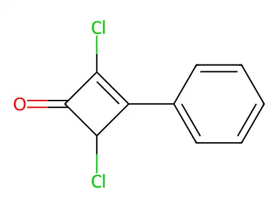 2,4-Dichloro-3-phenylcyclobut-2-en-1-one structure