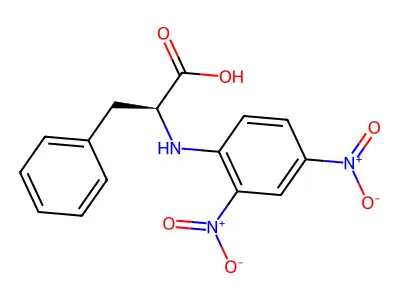 N-(2,4-dinitrophenyl)-3-phenyl-L-alanine structure
