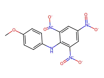 N-(4-Methoxyphenyl)picrylamine structure