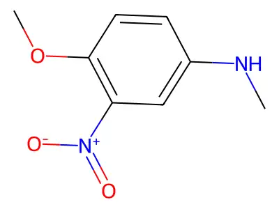 4-methoxy-N-methyl-3-nitroaniline structure