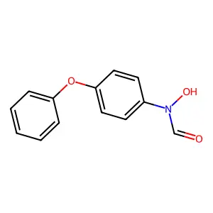 N-羟基-N-(4-苯氧基苯基)甲酰胺 structure