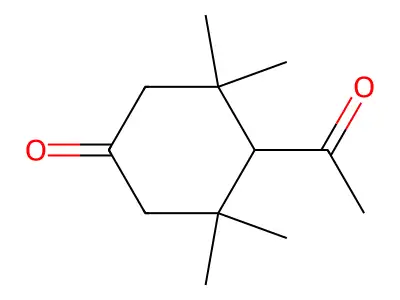 4-乙酰基-3,3,5,5-四甲基环己-1-酮 structure